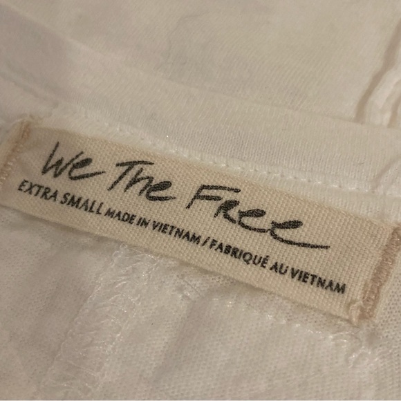 Free People oversized white T-shirt, extra small - Picture 2 of 7